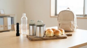 備蓄deボローニャをイメージした缶入りブリオッシュパンと防災用品