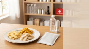 The Next Dekade 7年保存クッキーをイメージした3種類のスティッククッキーと防災備蓄品
