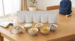 永谷園のフリーズドライご飯をイメージした5種類の長期保存ご飯