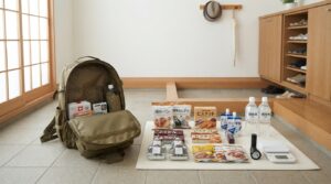 防災リュックに入れる軽くて持ち運びやすい非常食と保存水