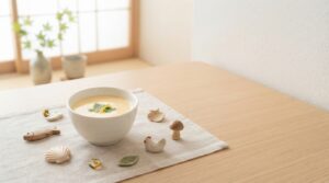 クリニコの和風だし香る茶碗蒸しをイメージしたなめらかな茶碗蒸し