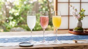 すず音・花めくすず音・幸せの黄色いすず音の3種類を比較するイメージ