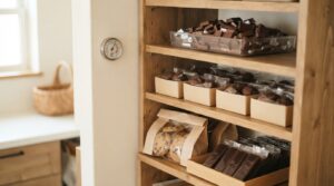 非常食にできるチョコレートと溶けにくい保存食品のイメージ