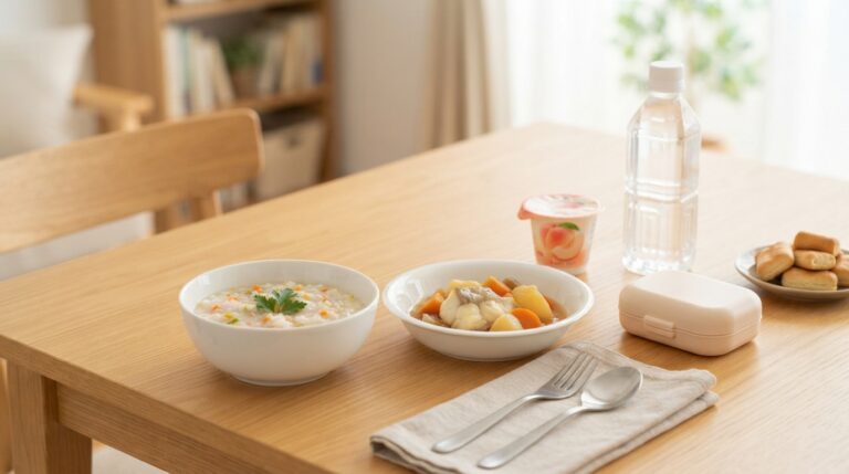 入れ歯でも食べやすいおかゆ・やわらかいおかず・ゼリーの非常食