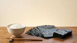 日本橋いなば園の訳あり焼き海苔と白いご飯