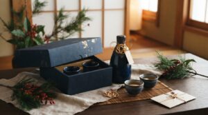 お歳暮に贈る甘口日本酒のギフトイメージ